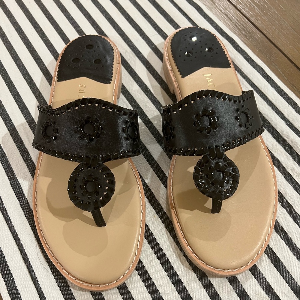 Black Jack Rogers Flat Sandal